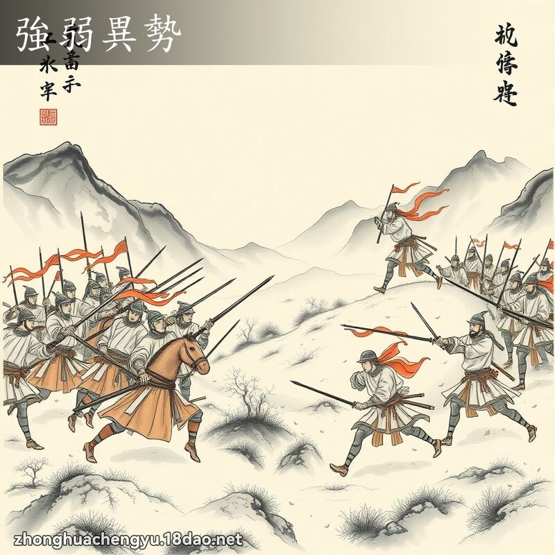 强弱异势 - 中华成语配图