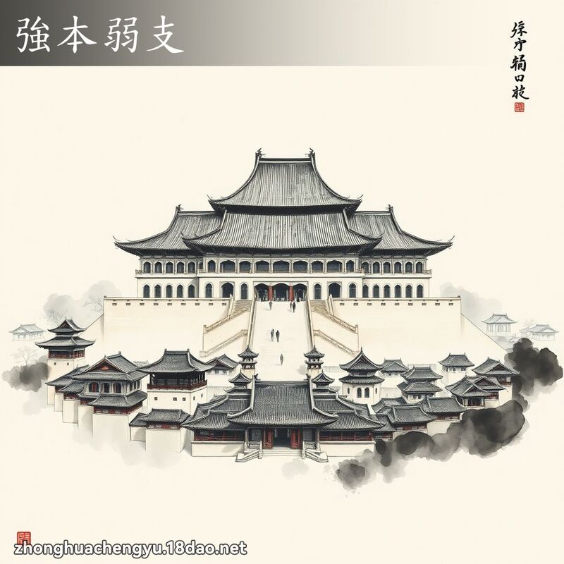 强本弱支 - 中华成语配图