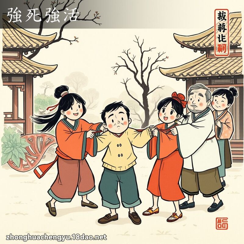 強死強活 - 中華成語配圖