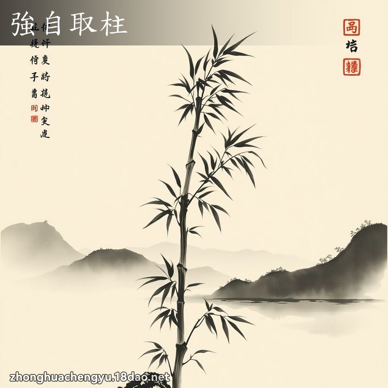 强自取柱 - 中华成语配图