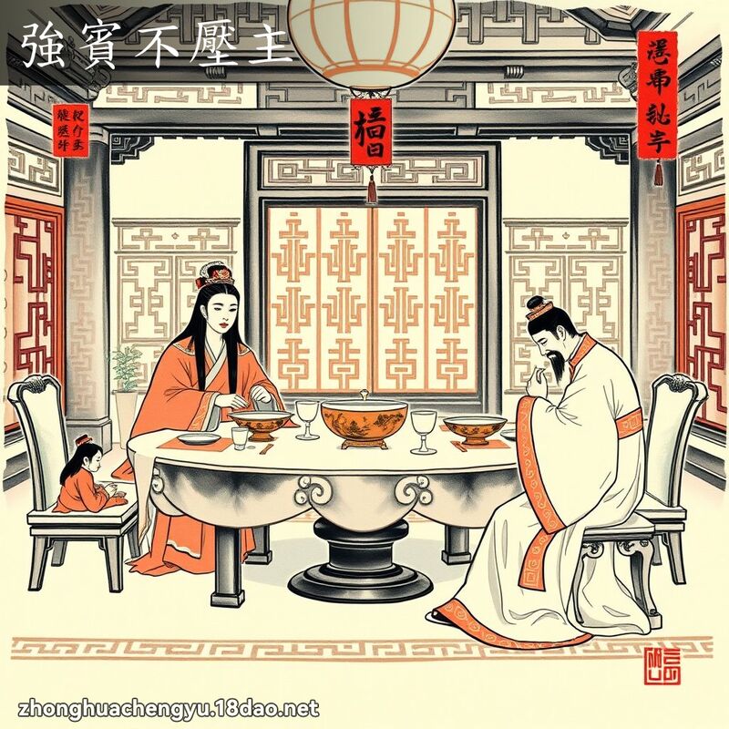 強賓不壓主 - 中華成語配圖
