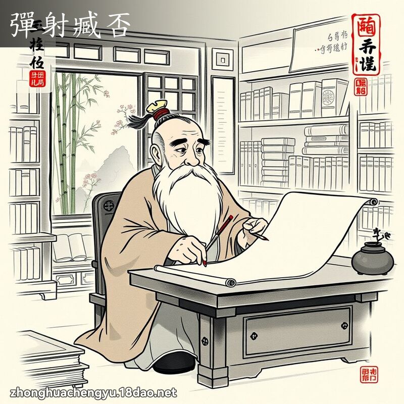 彈射臧否 配图