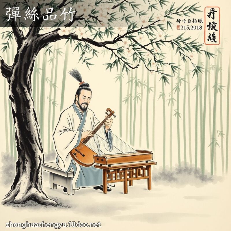 彈絲品竹 配图