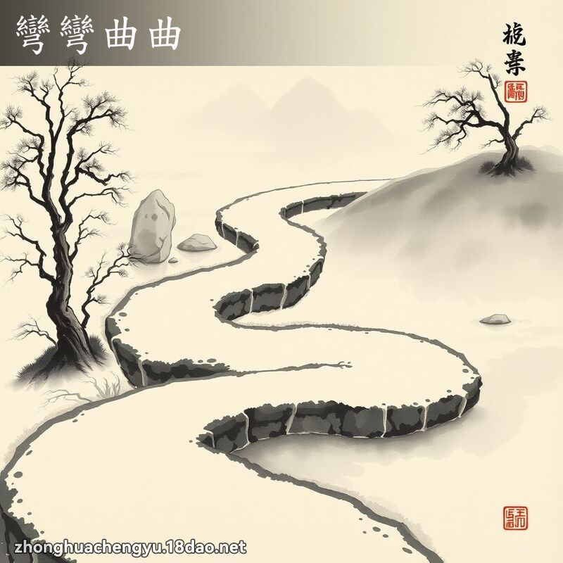 彎彎曲曲 配图