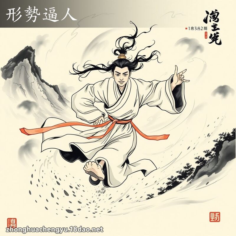 形势逼人 - 中华成语配图
