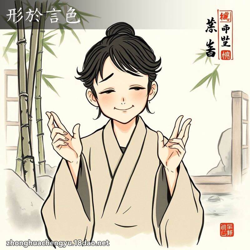 形於言色 配图
