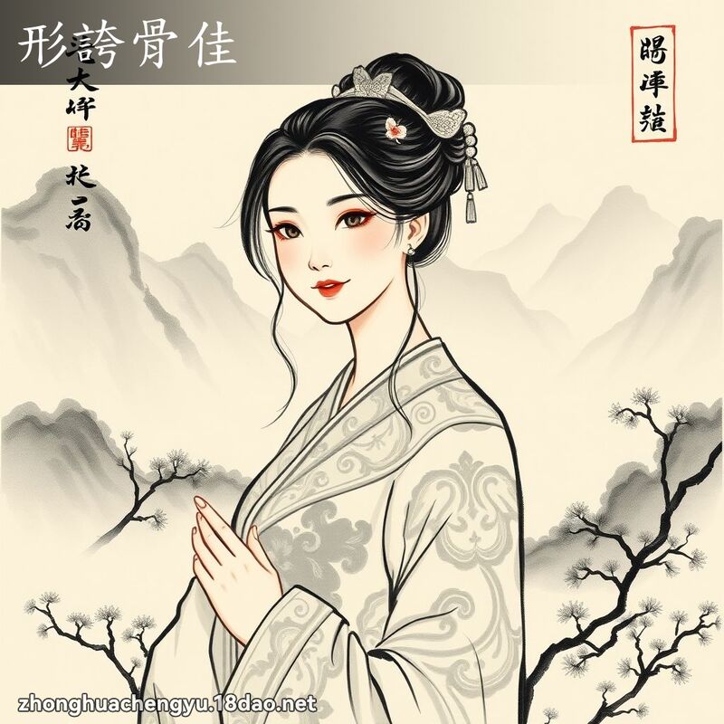 形誇骨佳 配图