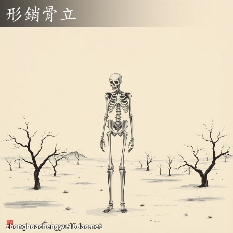 形銷骨立 配图
