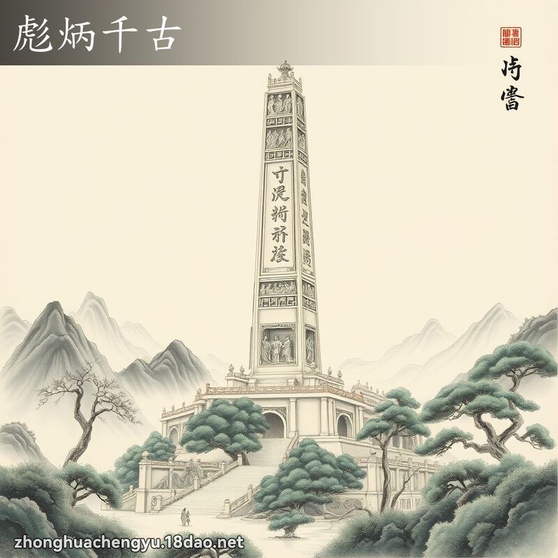 彪炳千古 配图