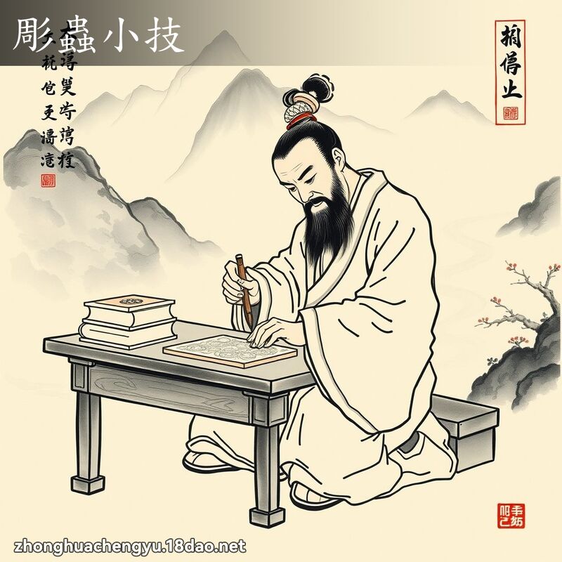 彫蟲小技 配图