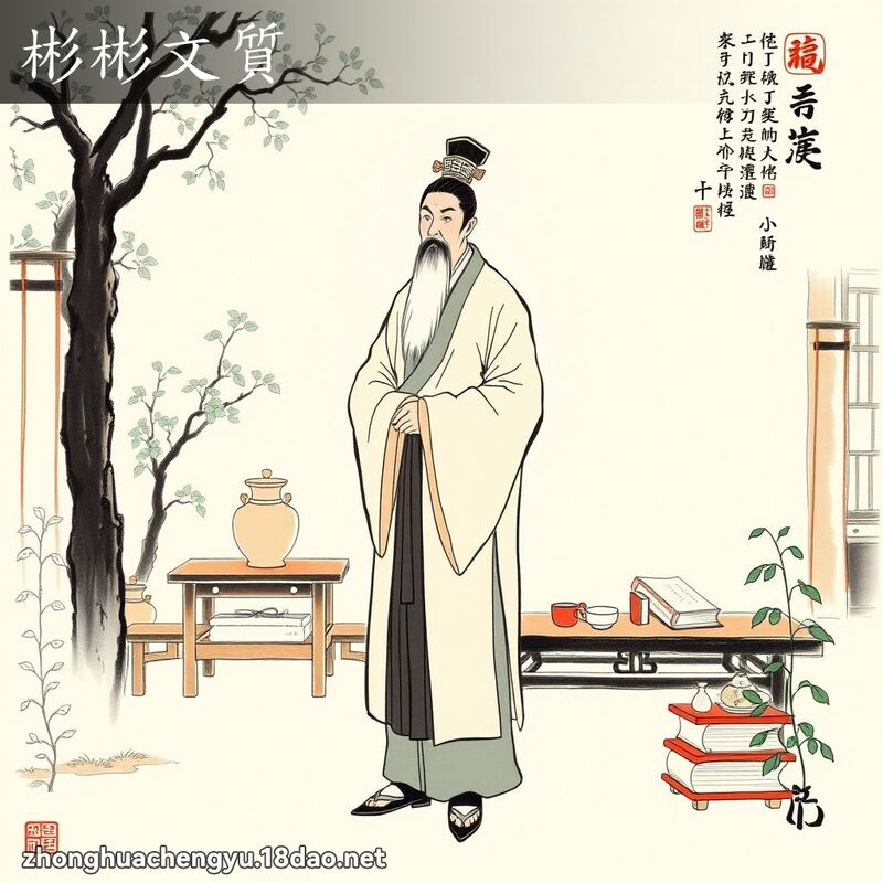 彬彬文質 配图