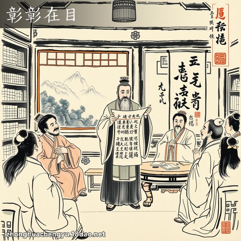 彰彰在目 - 中华成语配图