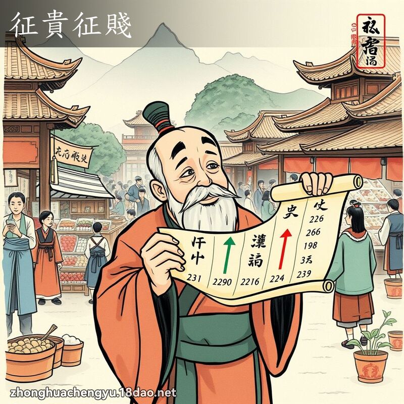 征貴征賤 - 中華成語配圖