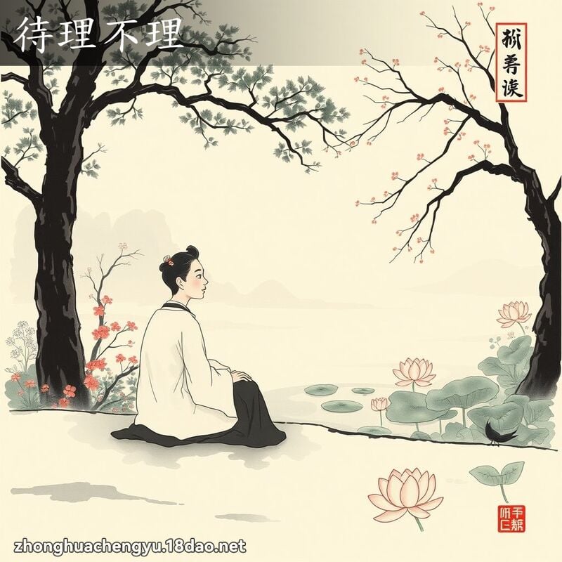 待理不理 配图