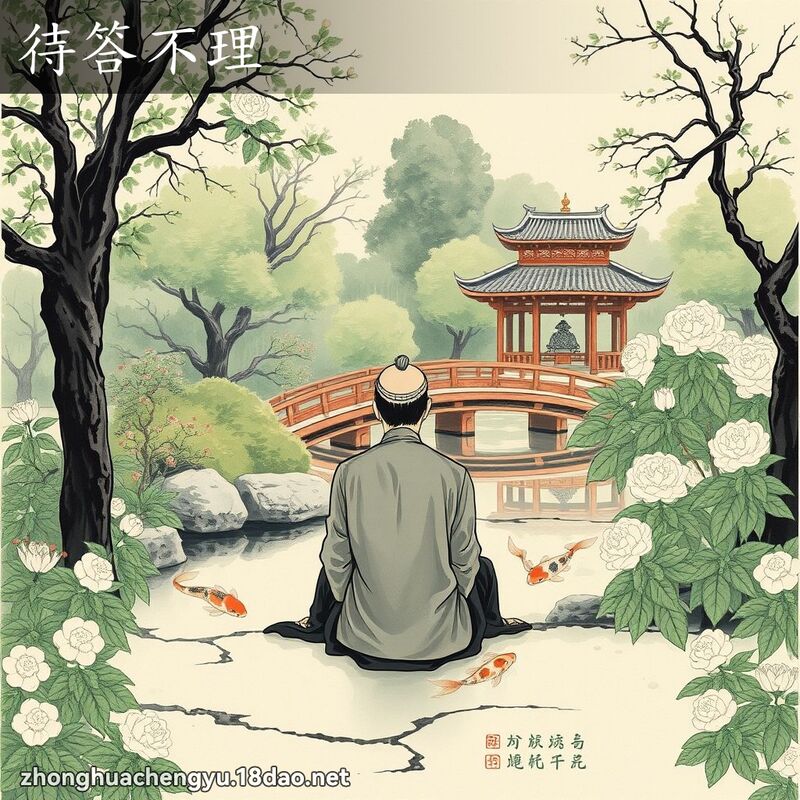 待答不理 配图