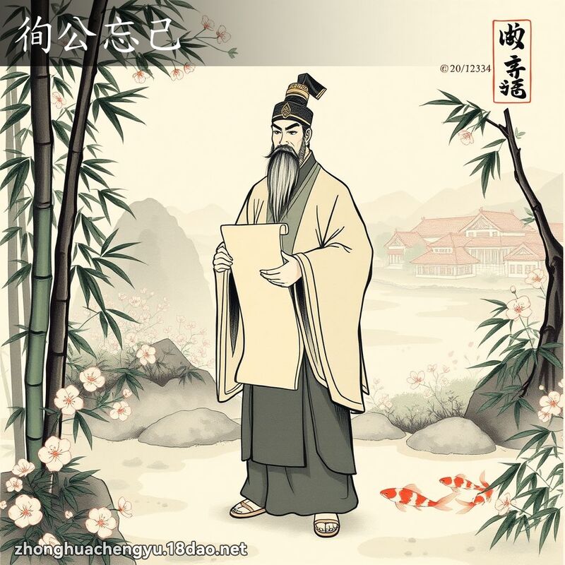 徇公忘己 配图