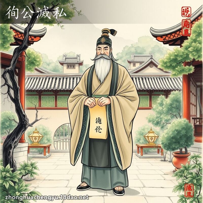 徇公滅私 配图