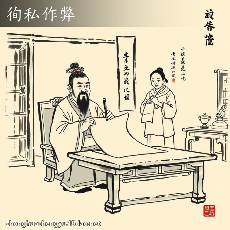 徇私作弊 配图
