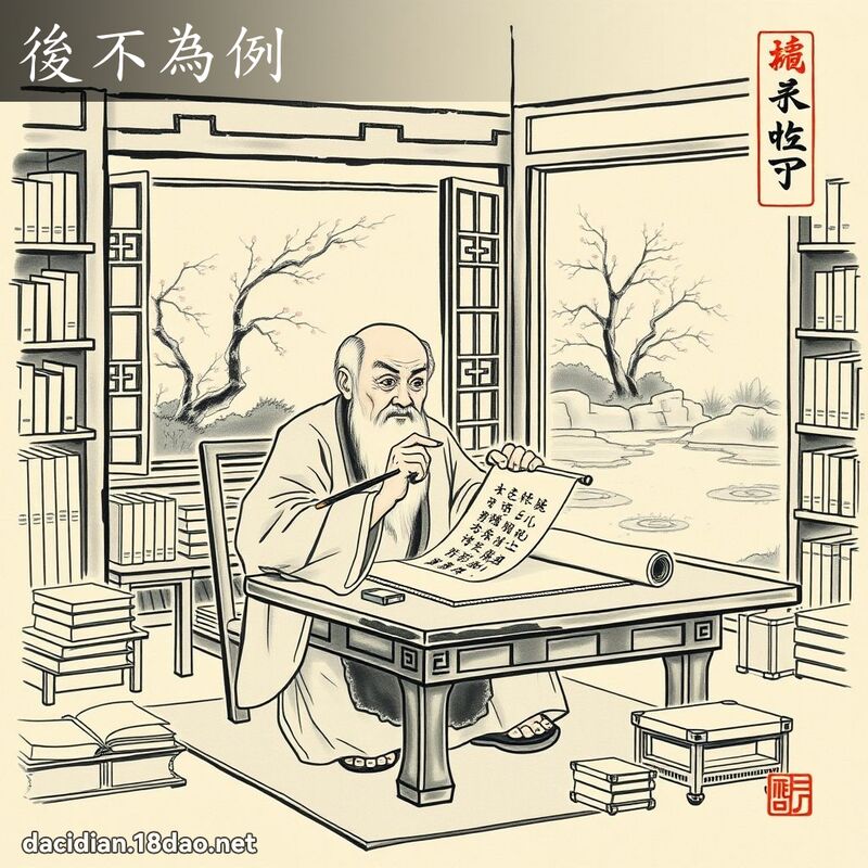 后不为例 - 中华成语配图