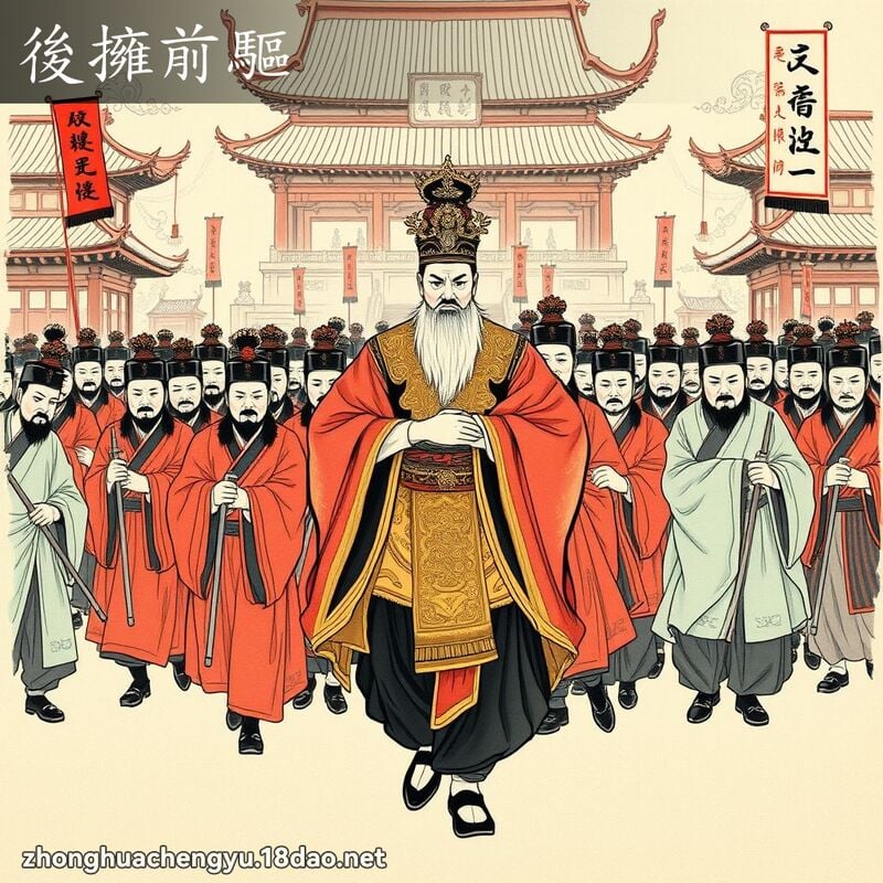 後擁前驅 配图