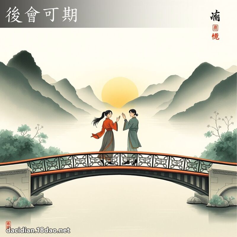 后会可期 - 中华成语配图