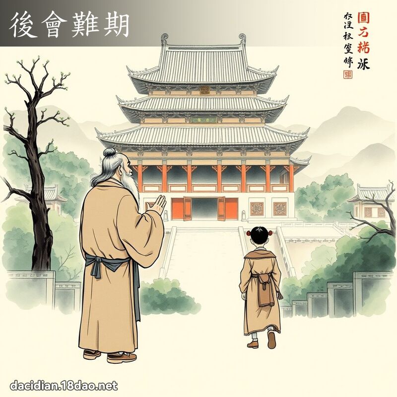 后会难期 - 中华成语配图