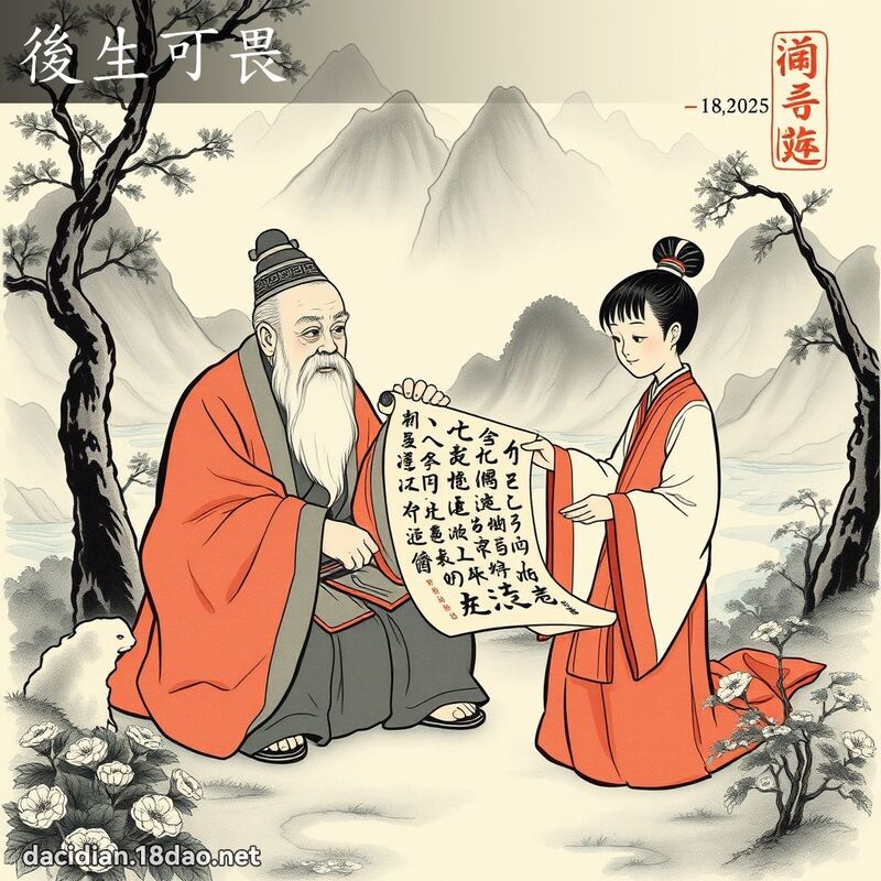 后生可畏 - 中华成语配图