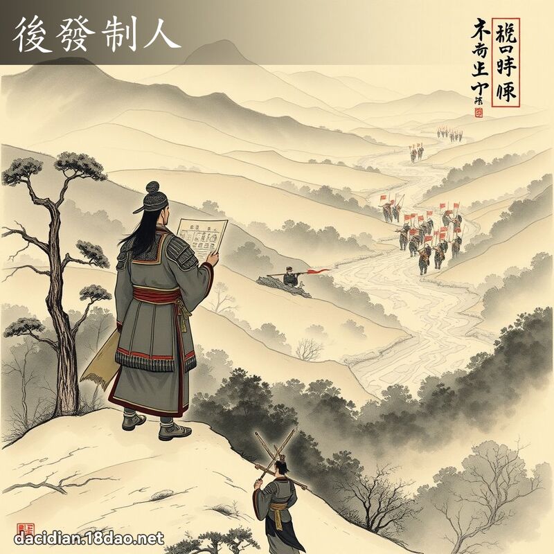 后发制人 - 中华成语配图
