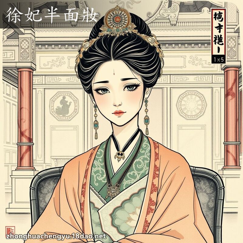 徐妃半面妝 配图
