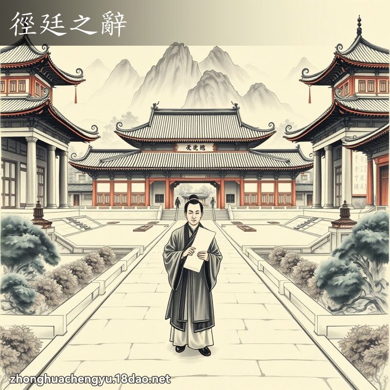 徑廷之辭 配图