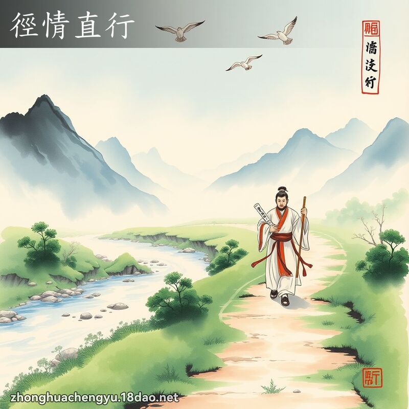 徑情直行 配图