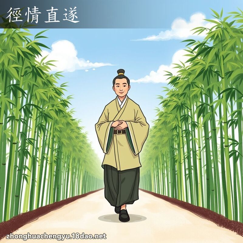 徑情直遂 配图