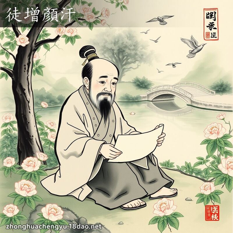 徒增顏汗 配图