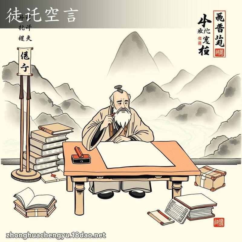 徒讬空言 配图