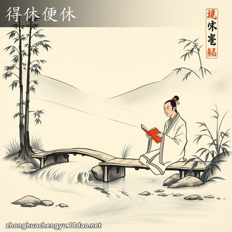 得休便休 配图