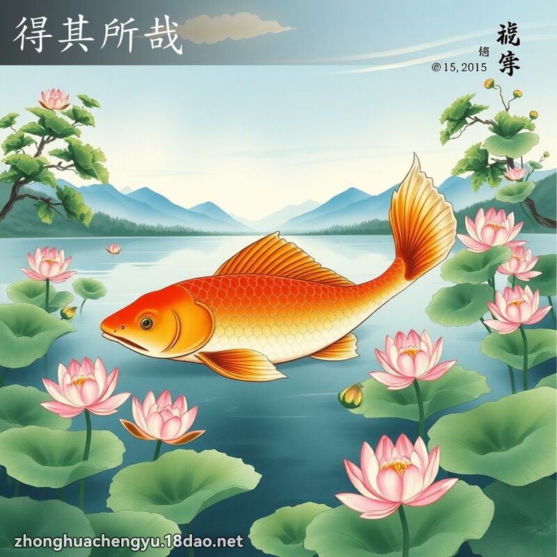 得其所哉 - 中華成語配圖