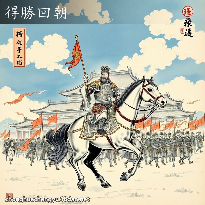 得勝回朝 - 中華成語配圖