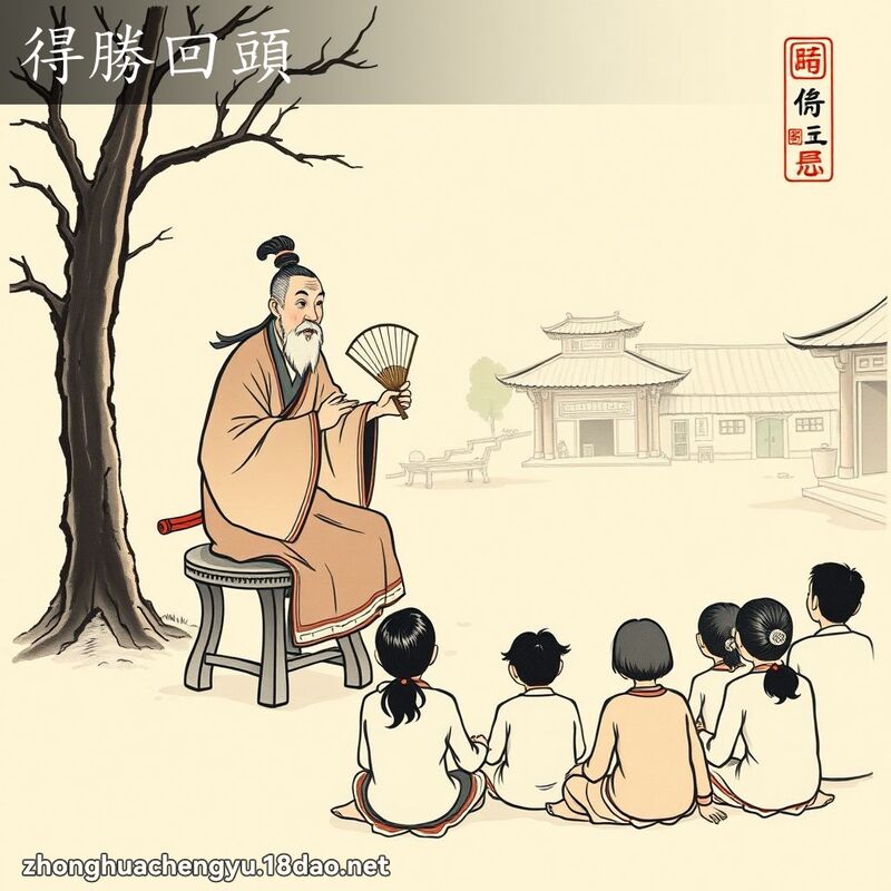 得胜回头 - 中华成语配图