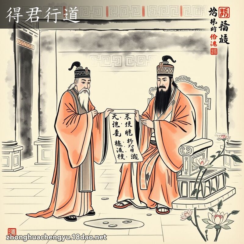 得君行道 - 中华成语配图