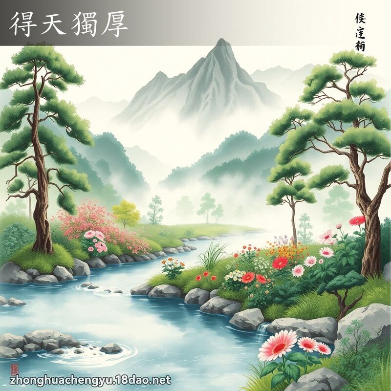 得天獨厚 配图