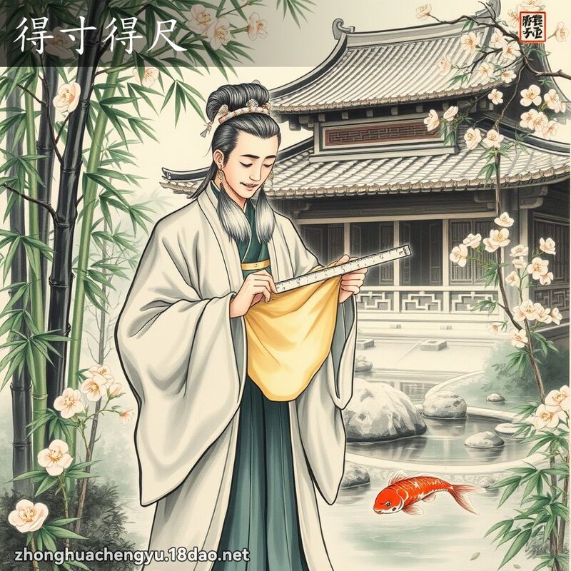 得寸得尺 配图