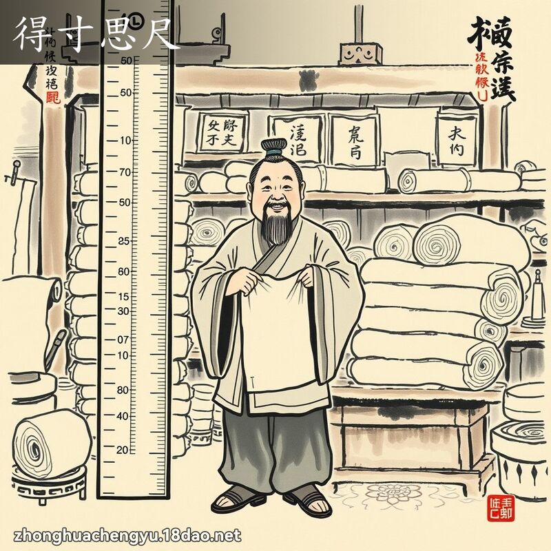 得寸思尺 配图