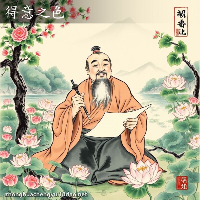 得意之色 配图