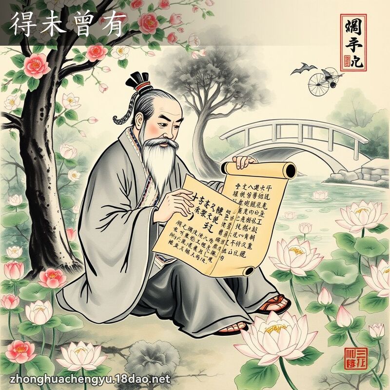 得未曾有 - 中華成語配圖