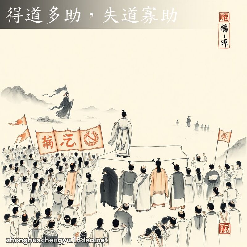 得道多助,失道寡助 配图