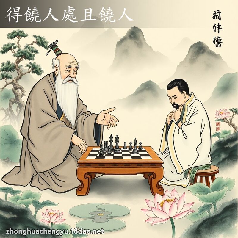 得饒人處且饒人 - 中華成語配圖