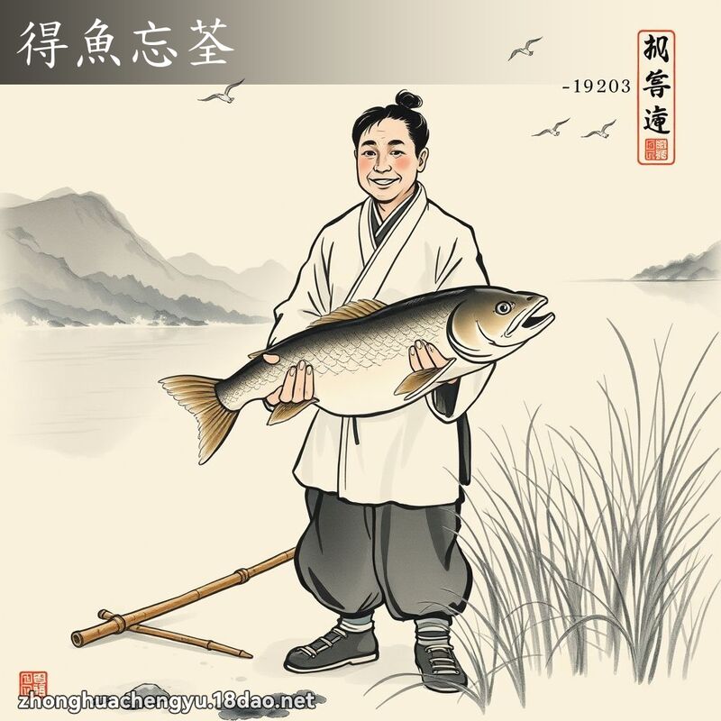 得魚忘荃 配图