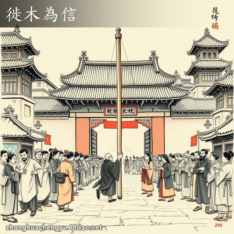 徙木為信 配图