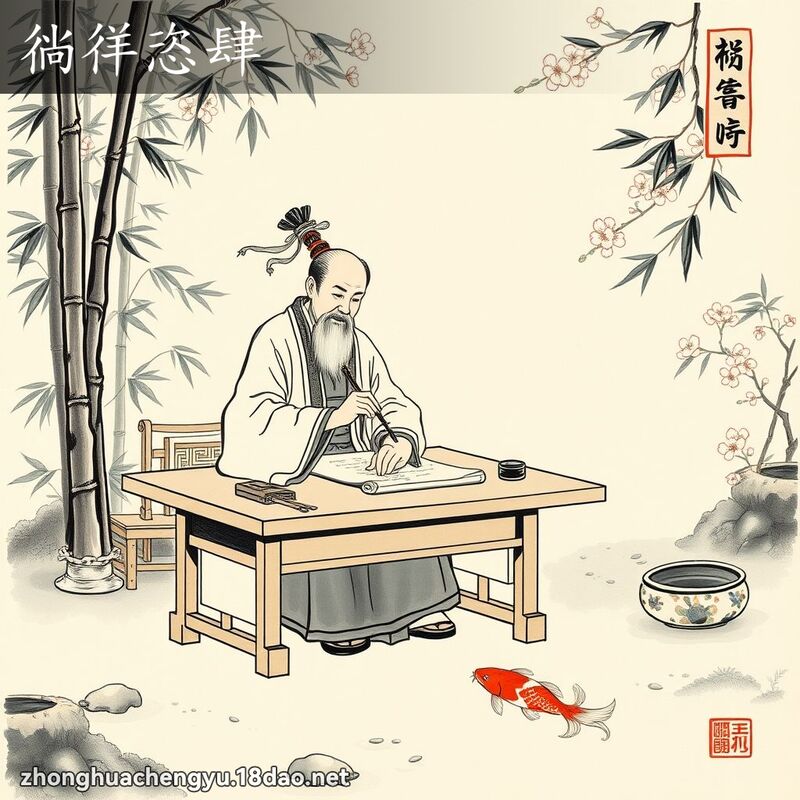 徜徉恣肆 - 中华成语配图