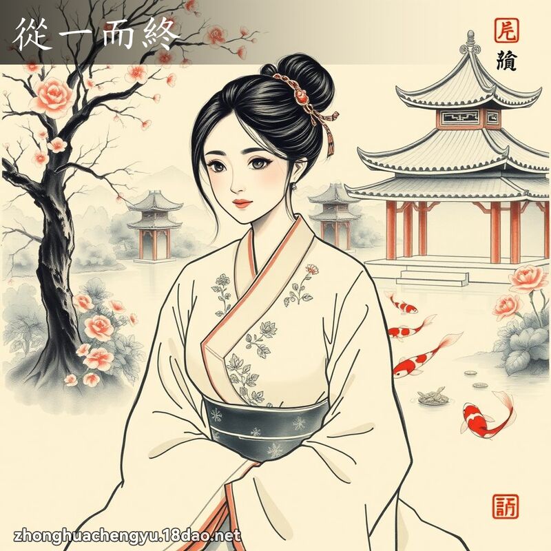 從一而終 配图